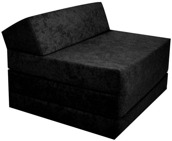 Klappmatratze Gästematratze Große 200 x 70 x 10 cm (Black)