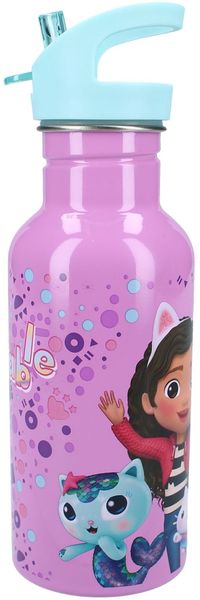 Gabby's Dollhouse Trinkflasche 500ml für Kinder ideal für Schule und Freizeit