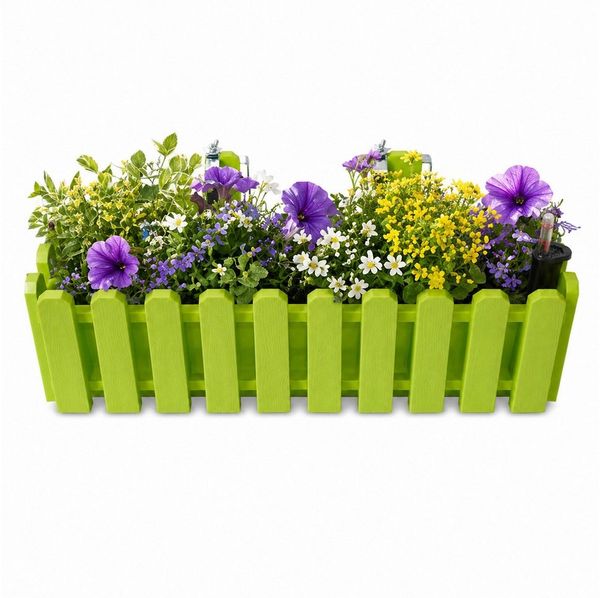 HTI-Living Blumenkasten Pflanzgefäß mit Wasserspeicher 50 cm Nessa (Stück, 1 St, 1 Blumenkasten), Blumenkasten mit Wasserstandsanzeige