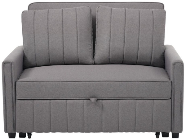 HAUSS SPOLE Schlafsofa Klappsofabett mit Schlaffunktion, verstellbare Rückenlehne, Grau, Polstersofa, Schlafcouch, Gästebett, Sofa 1 Teile, mit Schlaffunktion,verstellbare Rückenlehne