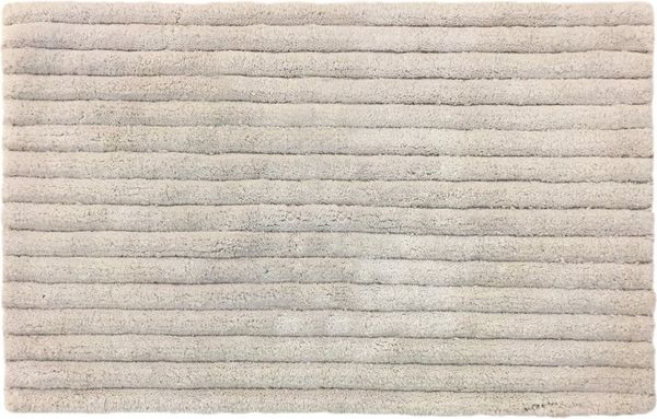 TrendLine Baumwolle Badteppich beige 50 x 80 cm Duschvorleger Badematte