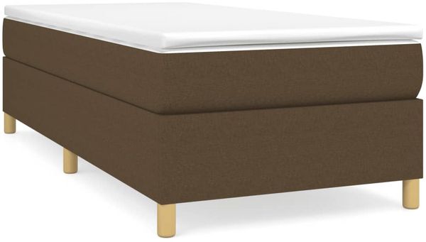 Boxspringbett Dunkelbraun 80x200 cm Stoff [3120916] Bild 2