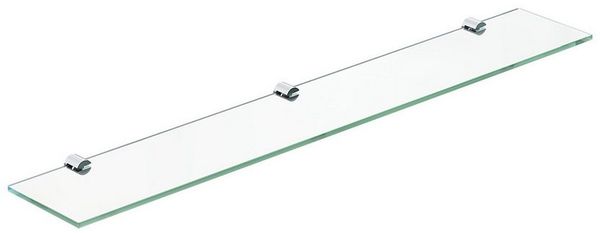 AQUABATOS Wandregal Glasregal Badezimmer aus Sicherheitsglas ESG Wandablage Glasablage Bad, Badablage unter Spiegel Badezimmerregal, 1-tlg