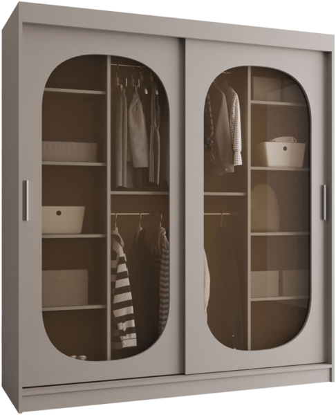 Kleiderschrank Bimaza 180 mit Schubladen (Farbe: Cashmere)