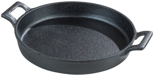 Bratpfanne Gusseisen-Pfanne ROSSO, Schwarz, B 25 cm