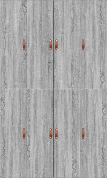 vidaXL Aufbewahrungsbettgestell Graues Sonoma 120 x 200 cm 3335370 Bild 9