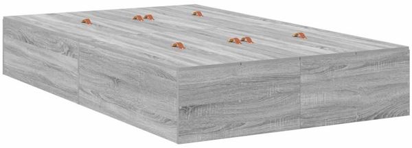 vidaXL Aufbewahrungsbettgestell Graues Sonoma 120 x 200 cm 3335370 Bild 8