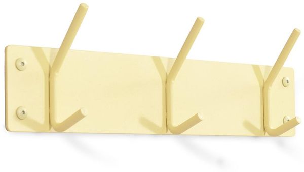 Spinder FUSION 3 Garderobe, skandinavisch, pulverbeschichteter Stahl, Butter Yellow