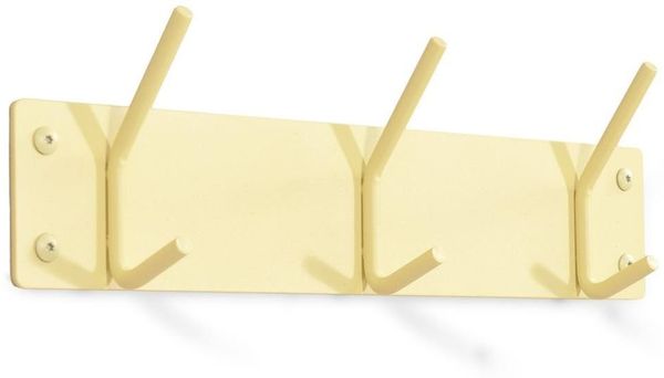 Spinder FUSION 3 Garderobe, skandinavisch, pulverbeschichteter Stahl, Butter Yellow