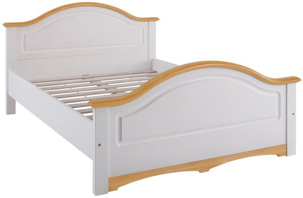 Home affaire Massivholzbett Konrad, hohe Belastbarkeit! FSC® zertifiziertes Massivholz (Breite/Belastbarkeit 180cm/220 KG, 140cm/180 KG), aus massivem Kiefernholz, FSC®-zertifiziert, INKLUSIVE Rollrost