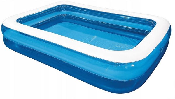 Festivalartikel Schwimmbecken Großer XXL aufblasbarer Gartenpool 305cm - Rechteckig. (1-tlg)