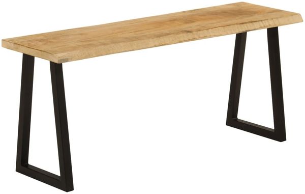 vidaXL Bank Baumkante 105 cm Massivholz Mango 372756