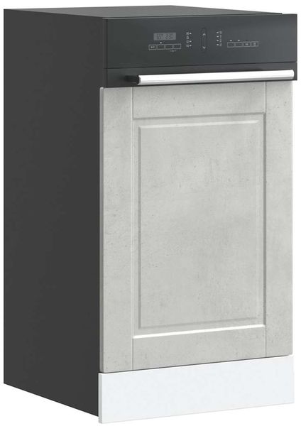 vidaXL Geschirrspülerblende Porto Betongrau 45x1,5x57 cm Holzwerkstoff 854131