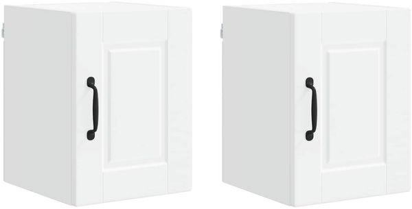 vidaXL Wandschrank PORTO 2 pcs Weiß 30 x 31 x 40 cm Holzwerkstoff 885206 Bild 2