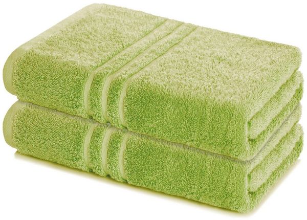 Lavea Badetuch Elena 2er Set Badetücher 100x150 cm, Duschtuch, 500 g/m² Frottier, weich & saugstark, pflegeleicht