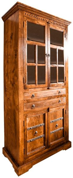 Vitrine Akazie 94x50x195 honig lackiert OXFORD #0452