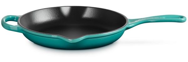 LE CREUSET Servierpfanne Brat- und Servierpfanne Signature bleu riviera 23cm