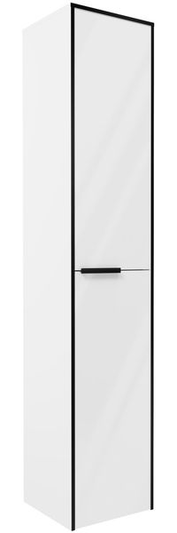 FACKELMANN FLAIR Hochschrank 33 cm breit, Weiß/Anthrazit, Türanschlag rechts
