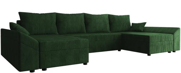 Ecksofa Chione U Cord (Farbe: Poso 14)