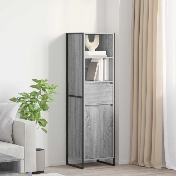 vidaXL Bücherregal Graues Sonoma 43 x 36 x 150,5 cm Holzwerkstoff 886627