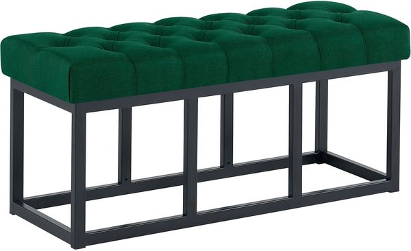 Sitzbank Amun Stoff Schwarz 100 cm [307217]