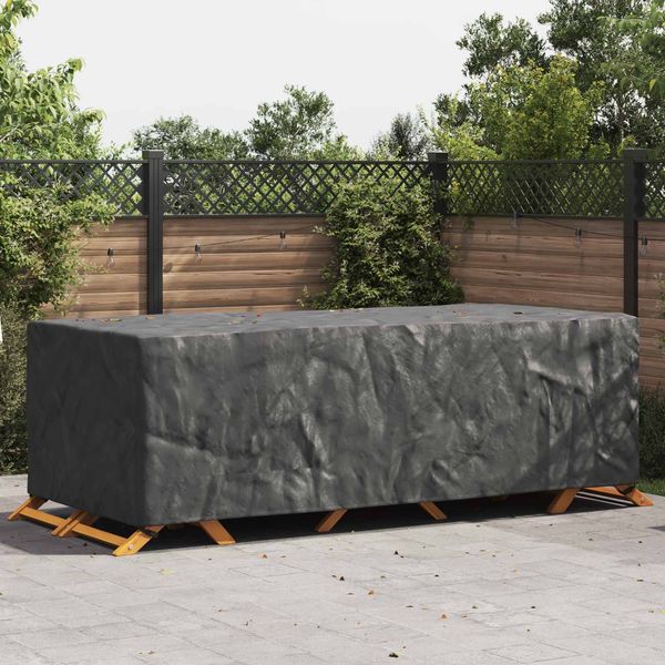 vidaXL Möbelbezug Uni Schwarz 300 x 140 x 90 cm 420D 4105847