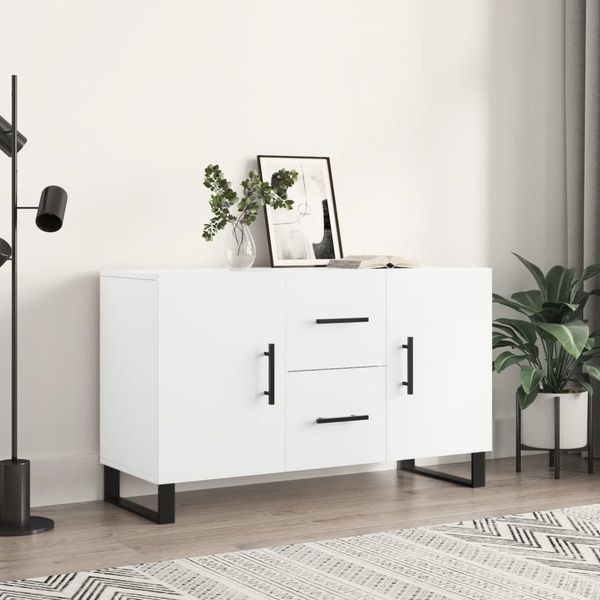 ZMH Sideboard Sideboard Weiß 100x36x60 cm Holzwerkstoff Wohnzimmer