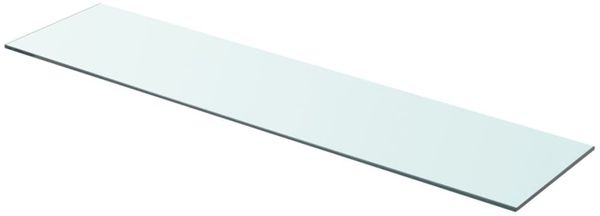 vidaXL Regalboden Glas Transparent 90x20 cm 243839