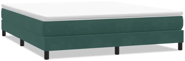 vidaXL Boxspringbett ohne Matratze Dunkelgrün 180x210 cm Samt 3315840