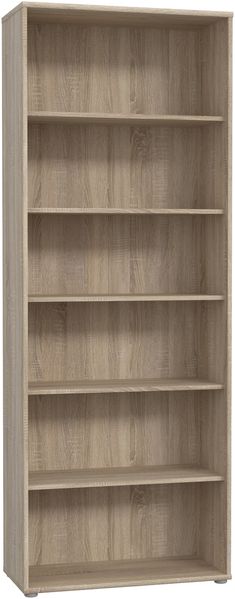 Bücherregal >TEMPRA2< 5 Böden, in Sonoma Eiche Dekor - 73,7x197,5x34,8cm (BxHxT) Bild 3