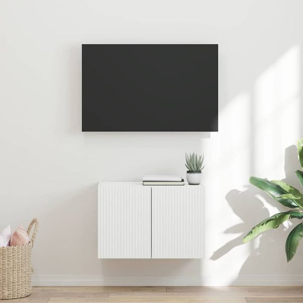 vidaXL TV-Wandschrank Weiß 59,5 x 31 x 40 cm Holzwerkstoff 892329