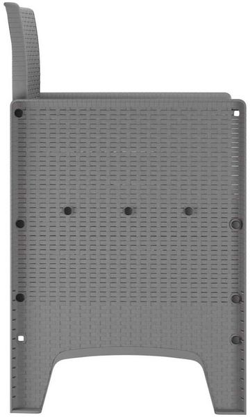 vidaXL Gartenstuhl 2 pcs Hellgrau 53 x 49 x 85 cm Polypropylen 847466 Bild 7