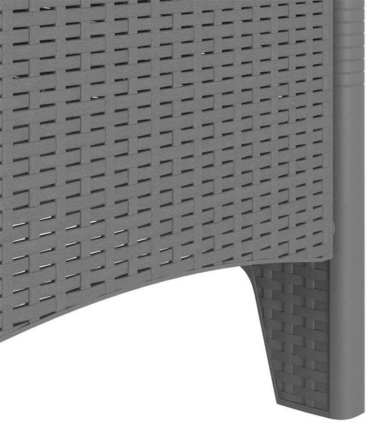 vidaXL Gartenstuhl 2 pcs Hellgrau 53 x 49 x 85 cm Polypropylen 847466 Bild 8