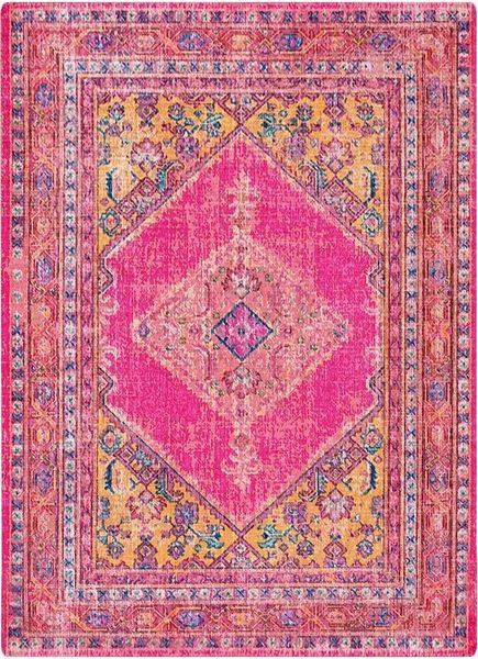 Conceptum Hypnose Teppich Boho, Rechteck, Höhe: 10 mm, Wohnzimmer Waschbarer Kurzflorteppich