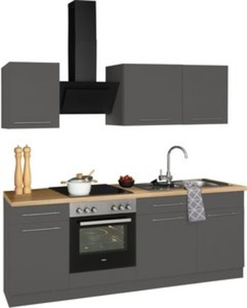 wiho Küchen Küchenzeile Unna, mit E-Geräten, Breite 220 cm Bild 6