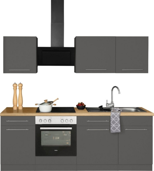 wiho Küchen Küchenzeile Unna, mit E-Geräten, Breite 220 cm Bild 3