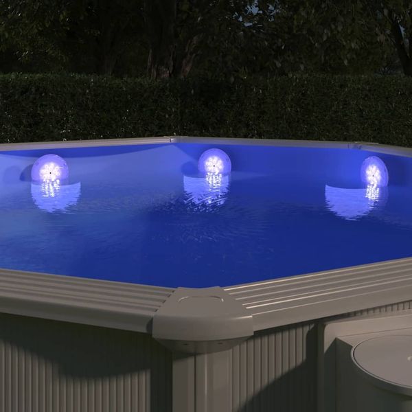 vidaXL Unterwasser-LED-Poollampe mit Fernbedienung Weiß 92296