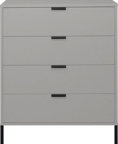 Maeusbacher Bonnie Kommoden Quadrat kreidegrau matt lack BxHxT: 81 x 100 x 45 cm Bild 4