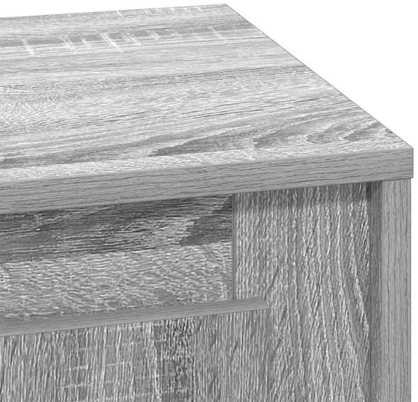 vidaXL Nachttisch Grau 44 x 34,5 x 45 cm Holzwerkstoff 869572 Bild 10