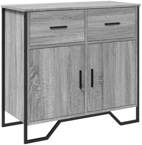 vidaXL Sideboard Grau Sonoma 79,5x35,5x74,5 cm Holzwerkstoff 848547