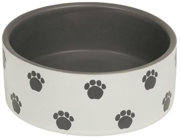 Nobby Hundenapf Keramik Pata Ø 12 cm - 250 ml creme-grau