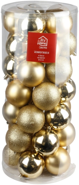 Weihnachtsbaumkugeln gold 35-tlg Christbaumschmuck Baumschmuck Christbaumkugel