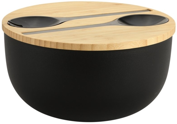 KESPER Obst- & Salatschale mit Besteck im Deckel