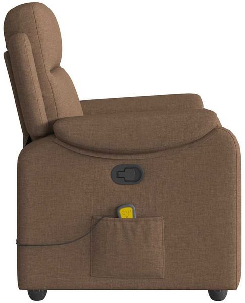 vidaXL Massagesessel Braun Stoff 4015694 Bild 4