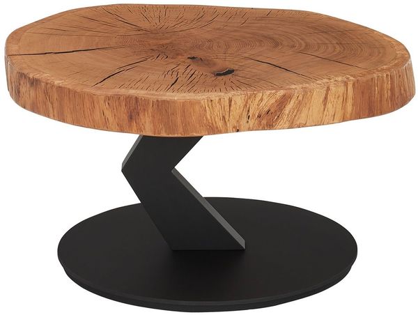 Couchtisch Brilon / Biloxi, Schwarz, Holzfarben, 75 x 45 x 75 cm