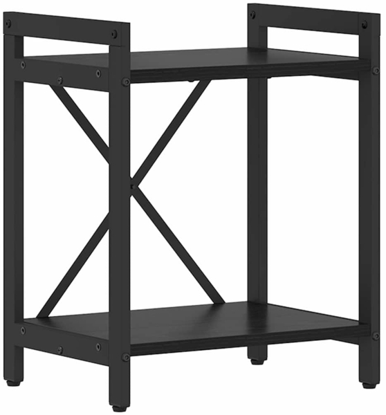 vidaXL Bücherregal Schwarz Eichen-Optik 40 x 30 x 50 cm Holzwerkstoff 868371