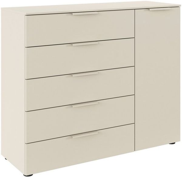 rauch Schubkastenkommode Kommode Türkommode Sideboard Kombikommode FLIPP (Breite 120 cm mit 2 Einlegeböden), 1-türig mit 5 Schubladen und Soft-Close-Funktion Bild 4