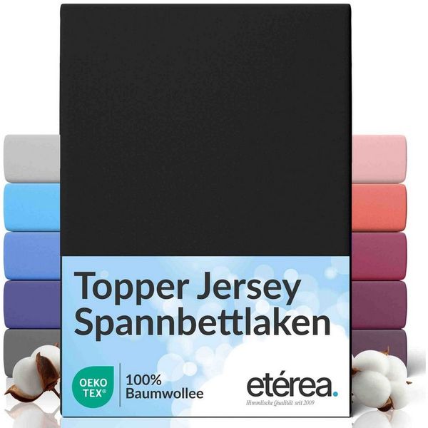etérea Himmlische Qualität Spannbettlaken etérea Comfort Jersey Topper Spannbettlaken, Jersey, Gummizug: rundum, (1 Stück)