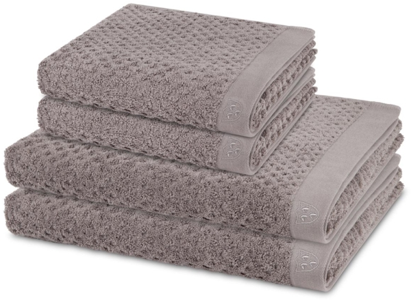 Ross Harmony 4 tlg. Frottier-Set - 2 X Handtuch (50 X 100cm), 2 X Duschtuch (70 X 140cm) - 520 - Flanell