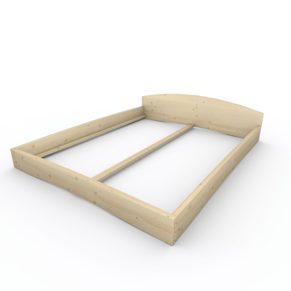 Holzbett (Fichte) "Rosi" 180 x 220 cm 20 cm mit Kopfteil Massivholzbett Bett